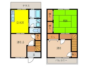 赤石パルメゾンの物件間取画像